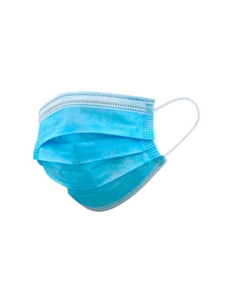 Mascarilla Quirúrgica 3 capas con gomas tipo IIR 50un