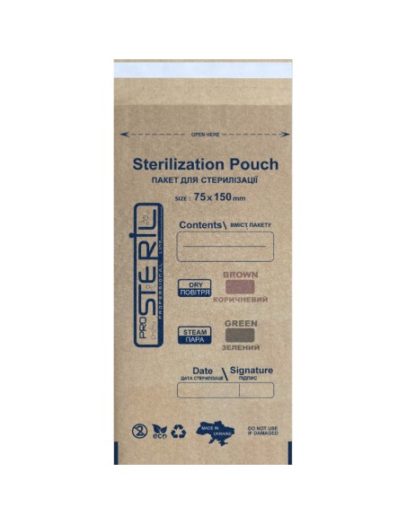 Bolsa Kraft ProSteril Marron 75x150mm 100ud