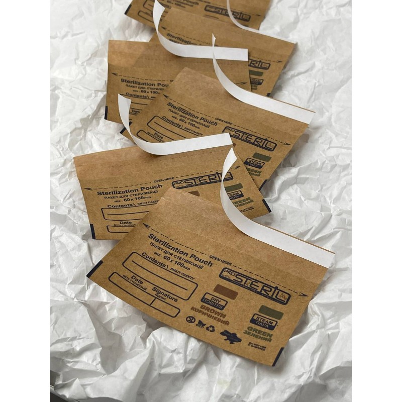 Bolsa Kraft ProSteril Marron 60x100mm 100ud