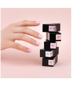 Gel Polish Base Coat. Pale pink camouflage 