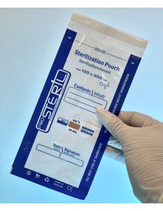 Bolsa Kraft ProSteril Transparente 100x200mm 100ud