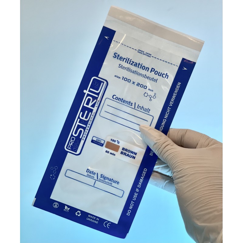 Bolsa Kraft ProSteril Transparente 100x200mm 100ud