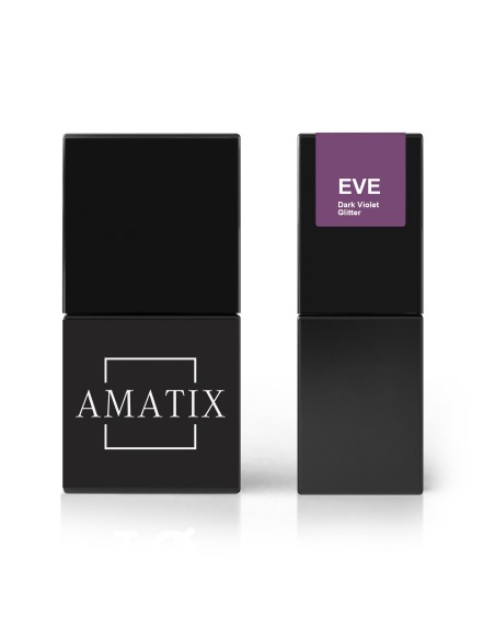 Amatix Gel Polish EVE *126 Dark Violet Glitter 10ml