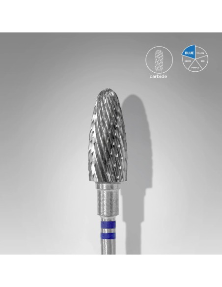 Fresa Staleks Carburo Tungsteno para Zurdos "Maiz" azul 14 mm