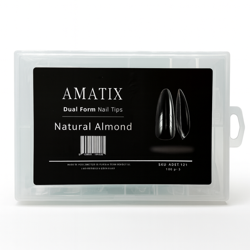 Amatix Dual Form Nail Tips Natural Almond...