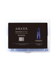 Amatix Dual Form Nail Tips Stiletto 120uni 12 tamaños
