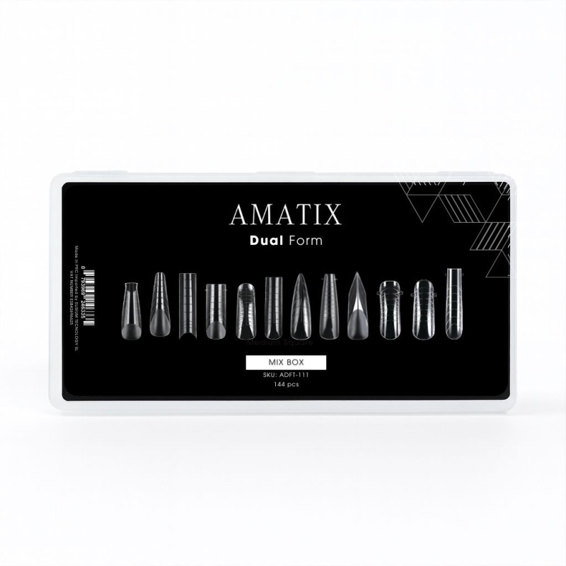 Amatix Dual Form Nail Tips Mix Box 144uni 12...
