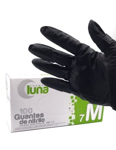 GUANTE NITRILO NEGRO T-M 2