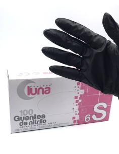 GUANTE NITRILO NEGRO S 2