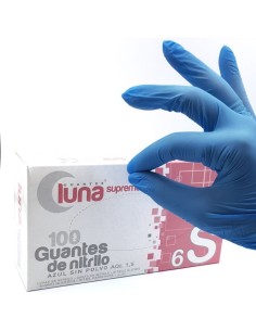 GUANTE NITRILO AZUL S