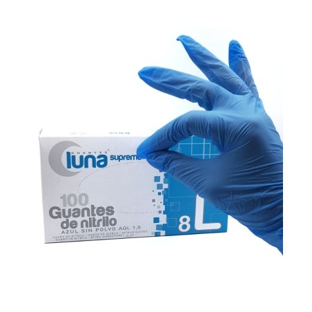GUANTE NITRILO AZUL L
