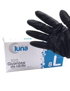 GUANTE NITRILO NEGRO M 2