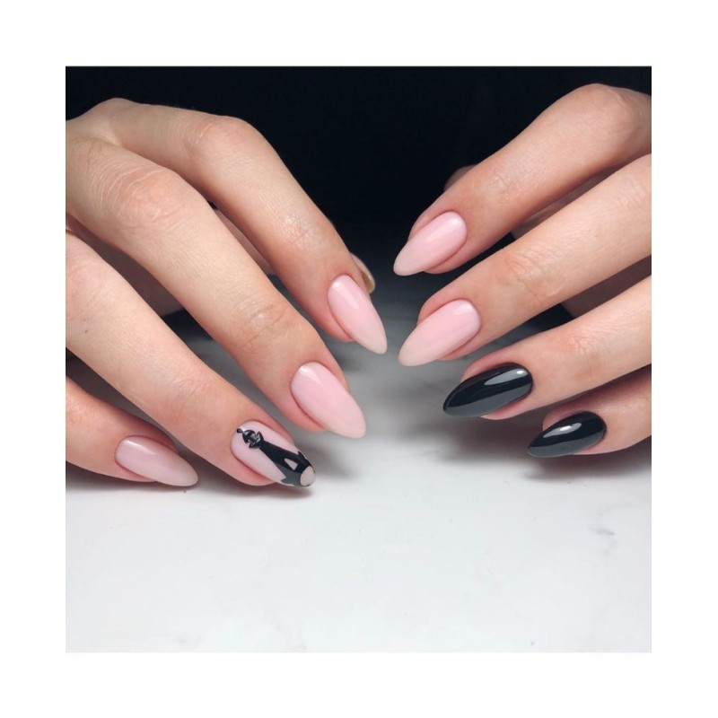 Gel Polish Base Coat. Pale pink camouflage 