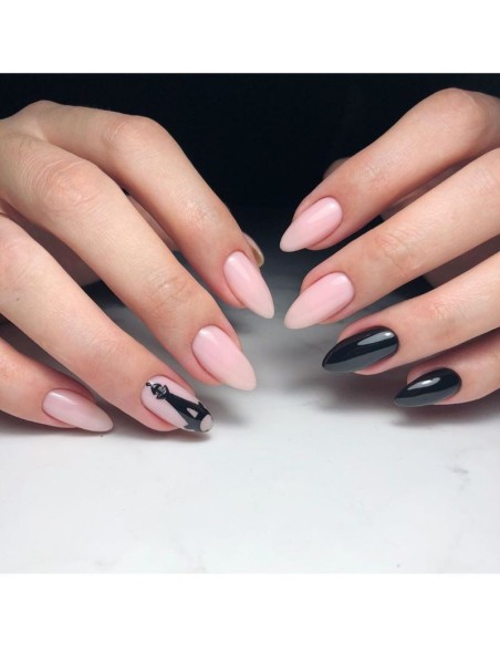 Gel Polish Base Coat. Pale pink camouflage 