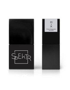 Spektr Gel Polish MIX *100 Silver Holographic Shimmer 10ml