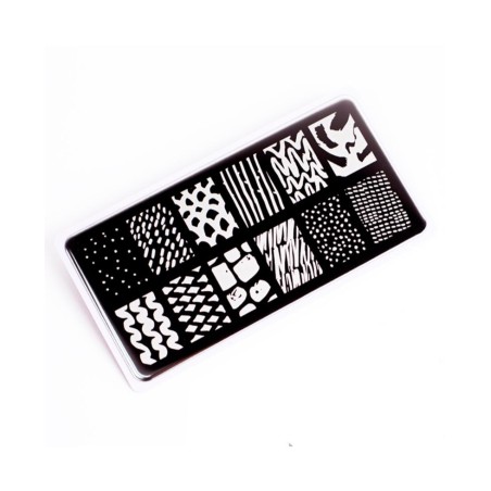 Nail Stamping Plate. Echo: Line Art *2