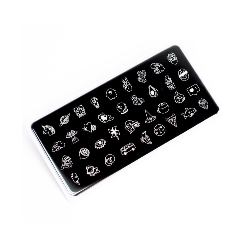 Nail Stamping Plate. Echo: Girl power *2