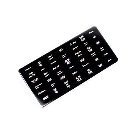 Nail Stamping Plate. Echo: Say It *2