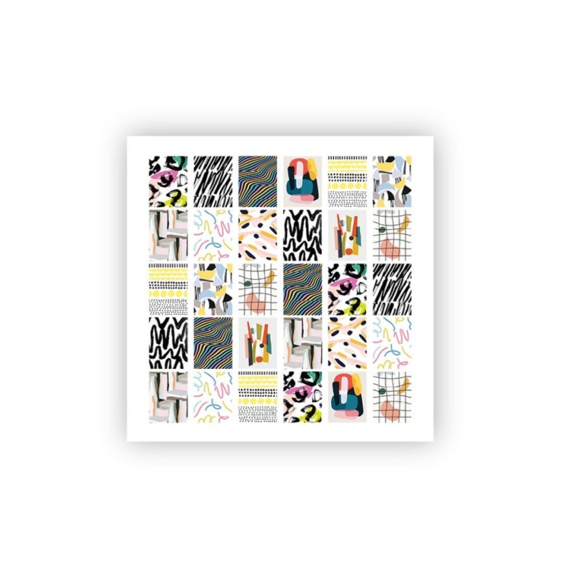 Sliders for nail design. Transfer: Abstraction *3