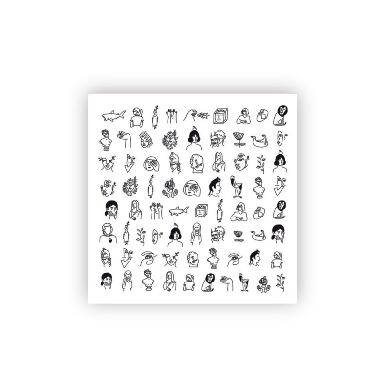 Sliders for nail design. Transfer: Speak Out *1