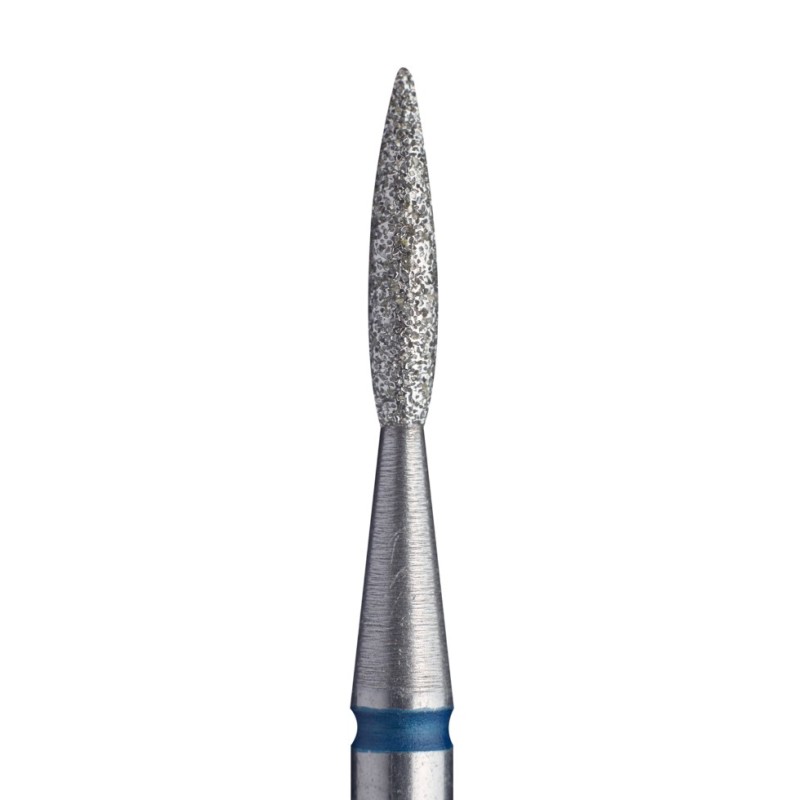 Fresa Staleks "llama" punta, azul 1.6 mm / parte activa 8 mm