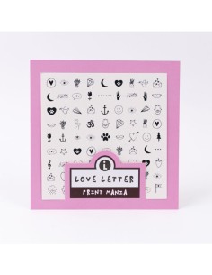 Sliders for nail design. Love Letter *2