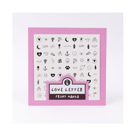 Sliders for nail design. Love Letter *2