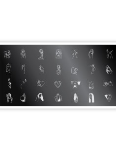 Nail Stamping Plate. Echo: Girl power *4