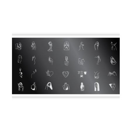 Nail Stamping Plate. Echo: Girl power *4