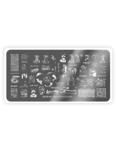 Nail Stamping Plate Spektr. Boheme: Impressionism 1 2