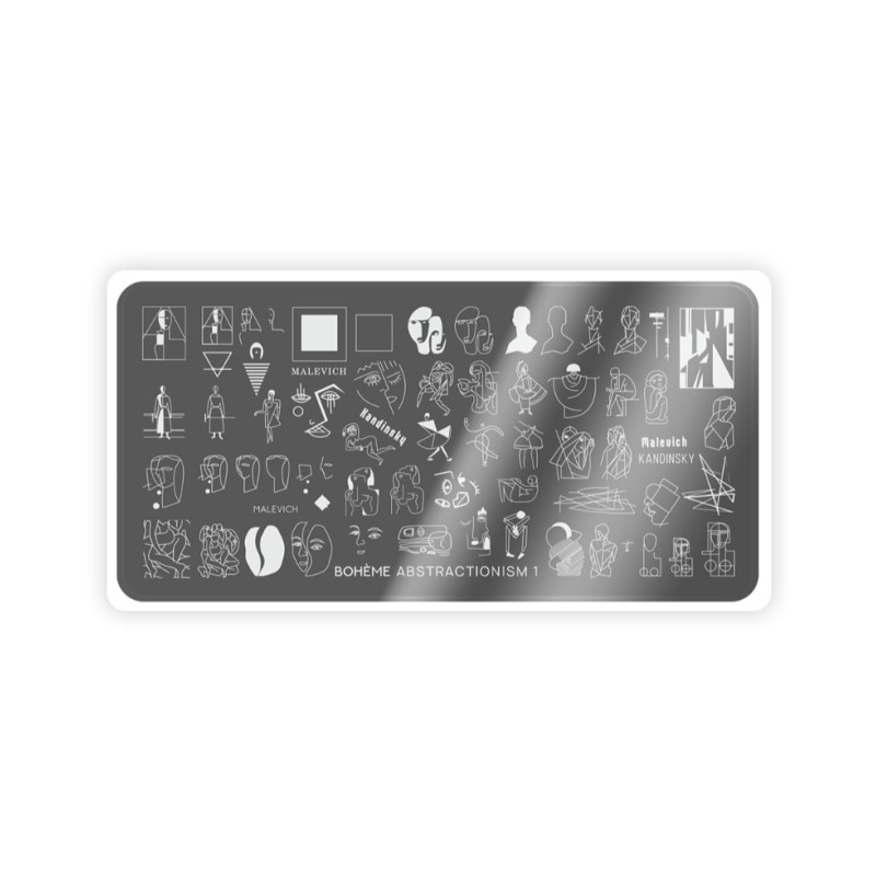 Nail Stamping Plate Spektr. Boheme: Abstractionism 1