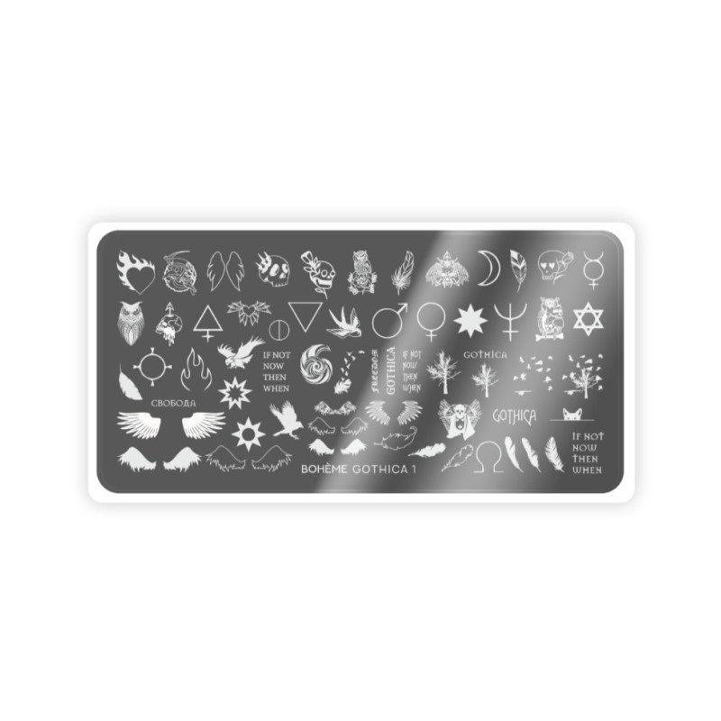 Nail Stamping Plate Spektr. Boheme: Gothica 1