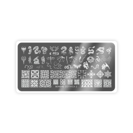 Nail Stamping Plate Spektr. Boheme: Gothica 2