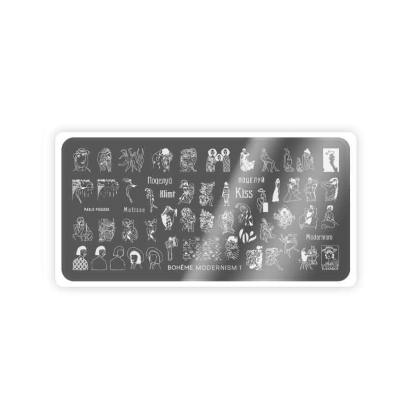 Nail Stamping Plate Spektr. Boheme: Modernism 1
