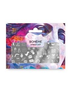 Nail Stamping Plate Spektr. Boheme: Street Art 3