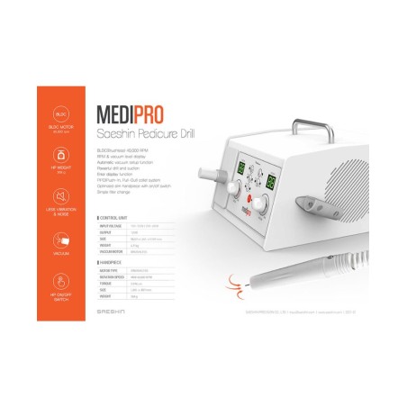 Torno con aspirador MedipRO 40K